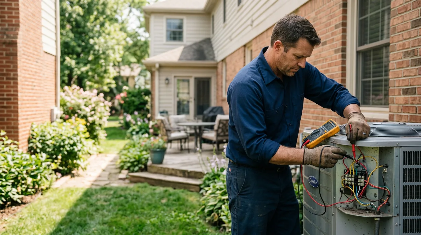 HVAC technician working near Dutch Flat, CA